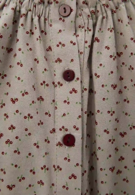 Блузка Аника из хлопка в сером цвете