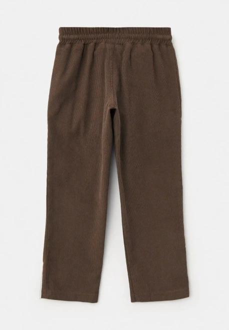 Брюки Гимли из микровельвета в коричневом цвете
