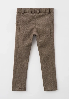 Брюки на мальчика зауженные со смещенными боковыми швами 