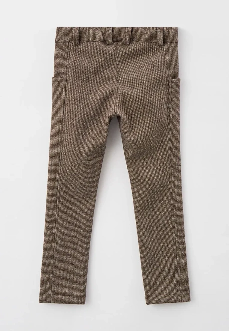Брюки на мальчика зауженные со смещенными боковыми швами 