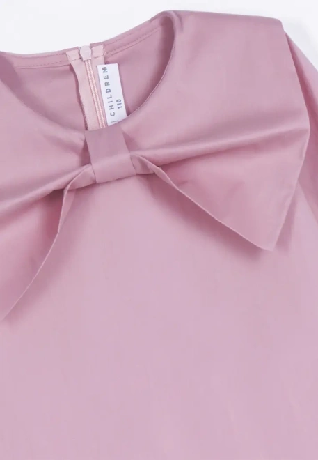 Блузка на молнии с большим бантом  