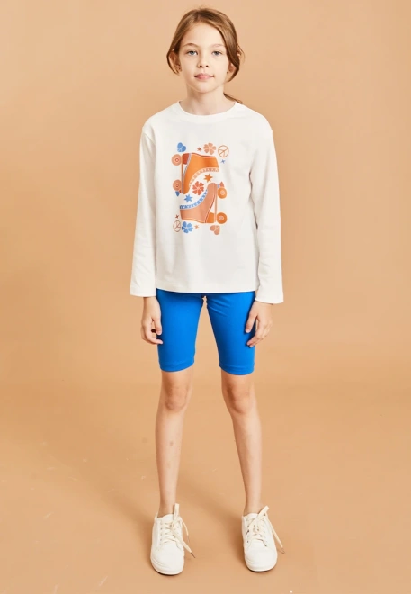 Велосипедки в цвете синий электрик