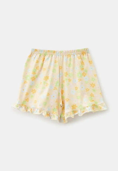 Комплект из майки и шортиков с цветами