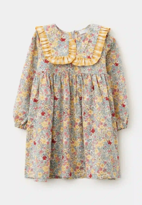 Платье Мона из хлопка в белом цвете