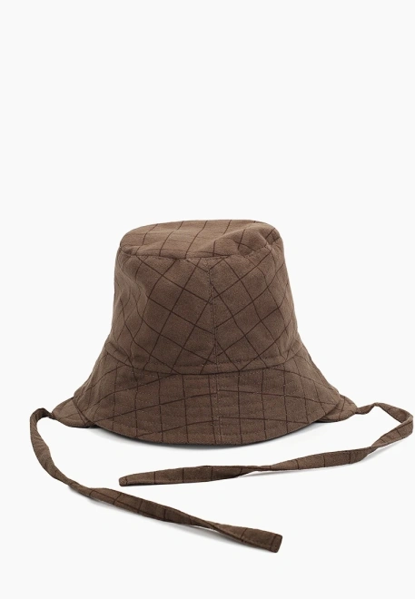 Панама с ушками из теплого хлопка