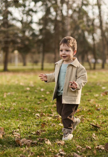 Куртка Катар из микровельвета в бежевом цвете