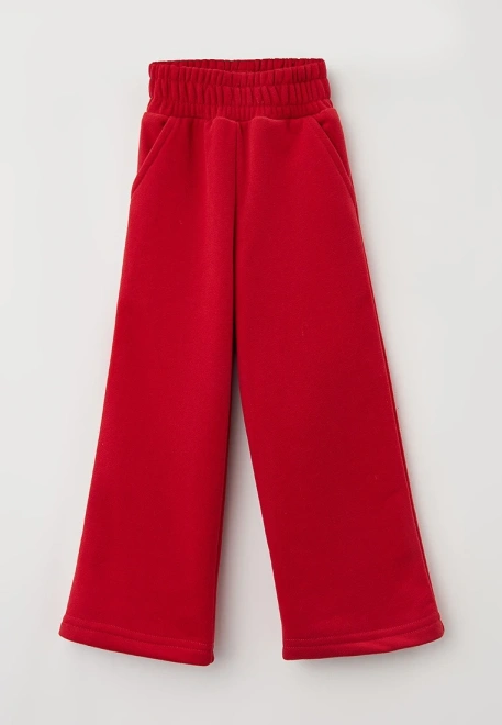 Костюм красный спортивный с брюками и сменными воротниками