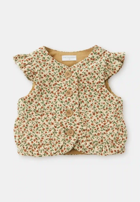 Жилет Майли из теплого хлопка в бежевом цвете Жилет Майли из теплого хлопка в бежевом цвете