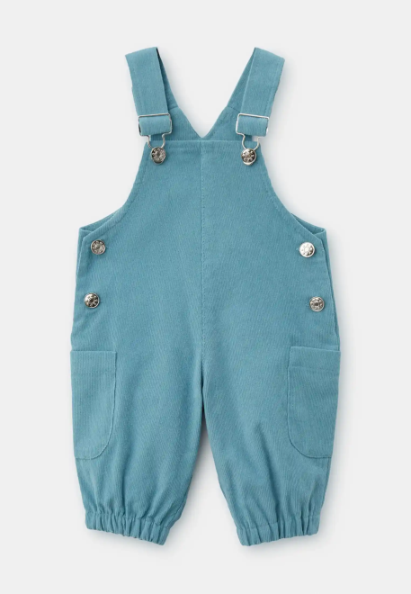 Комбинезон Эллиот из вельвета в серо-голубом цвете