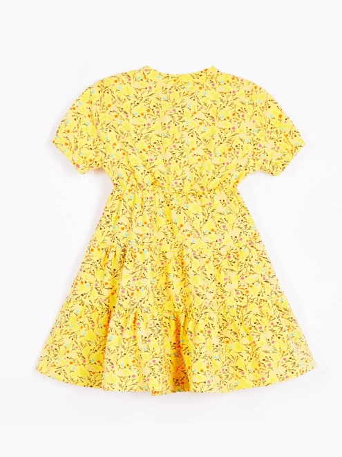 Платье приталенное с широкой юбкой из трикотажа