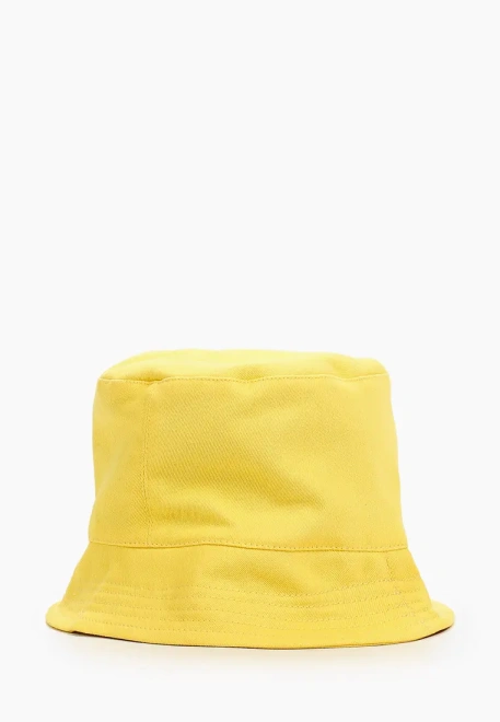 Панама из денима желтая