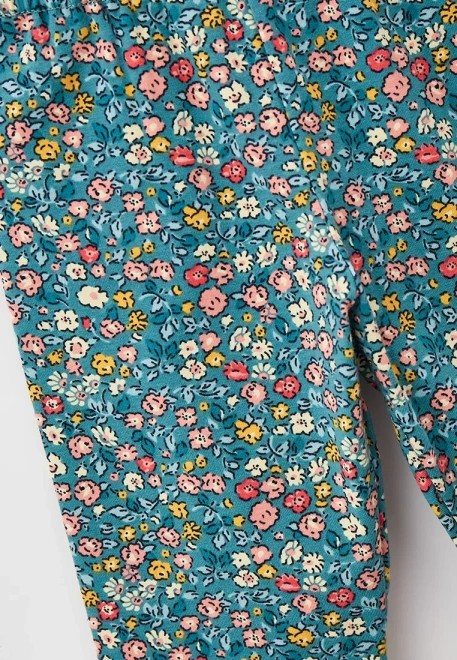 Велосипедки из ткани с цветочным принтом