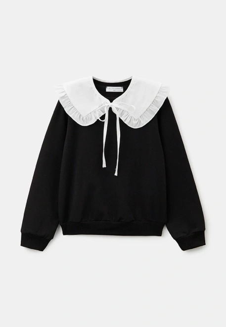 Свитшот со съемным воротником