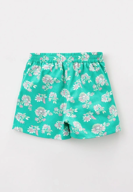 Шорты из денима с цветочным принтом