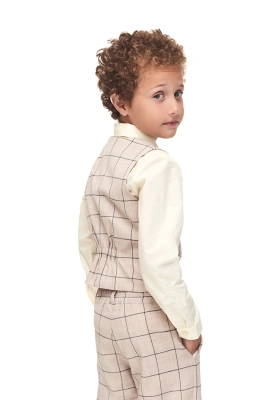 Рубашка молочного цвета для мальчиков