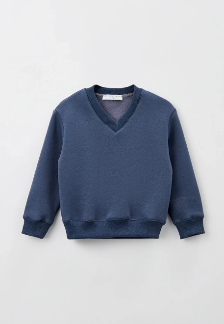 Свитшот Натан с V-образным вырезом из футера с начесом