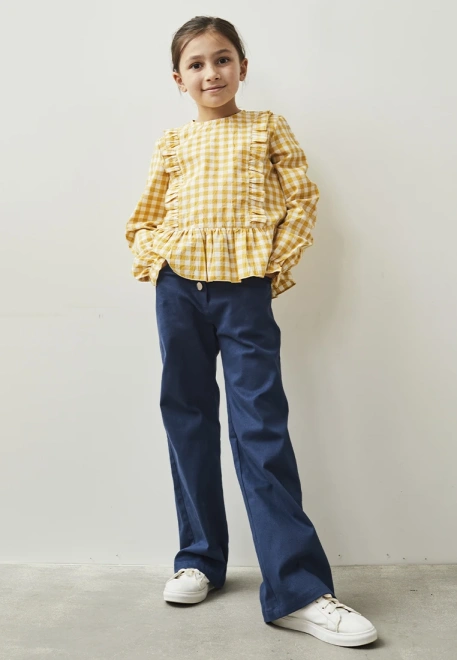 Брюки темно-синие из денима