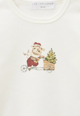 Лонгслив Мэйсон для малышей в молочном цвете