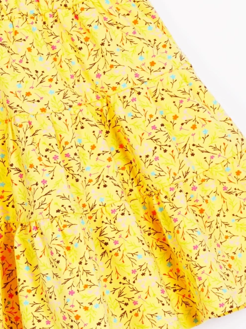 Платье приталенное с широкой юбкой из трикотажа