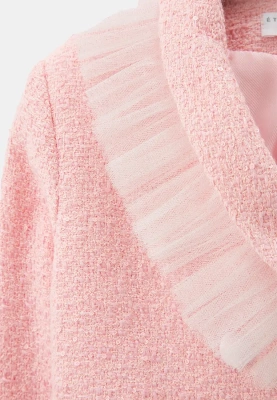 Костюм Хару из пиджака и брюк в розовом цвете для девочек