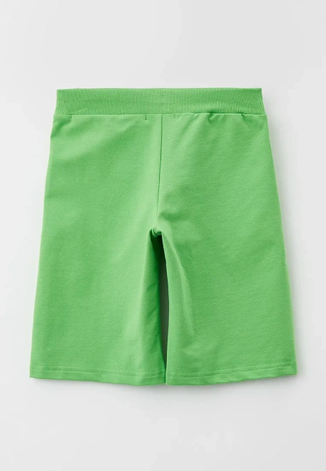 Шорты свободного кроя ярко-зеленого цвета 