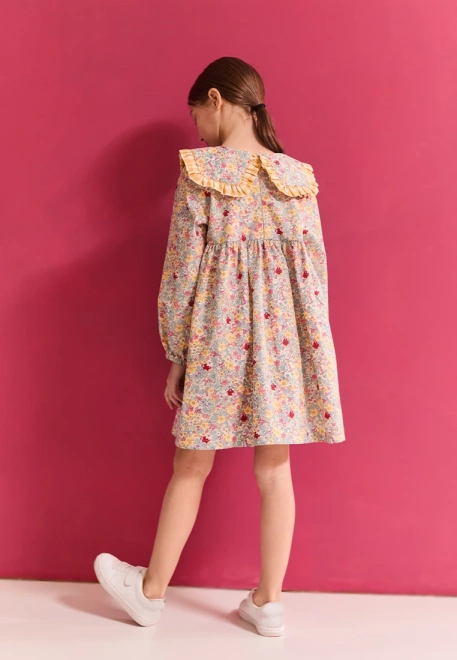 Платье Мона из хлопка в белом цвете