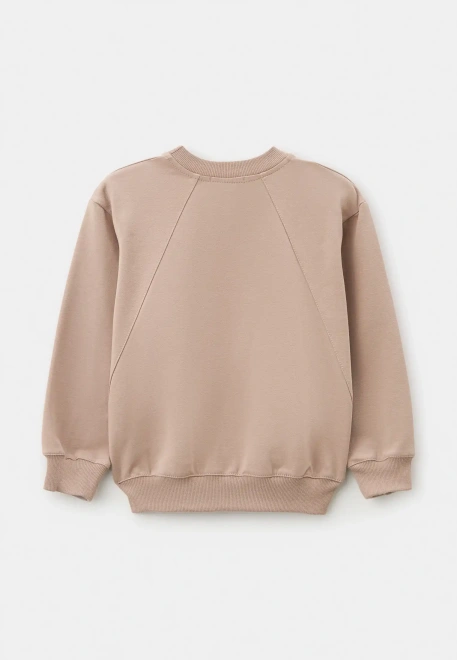 Свитшот Гарт из двунитки в цвете мокко