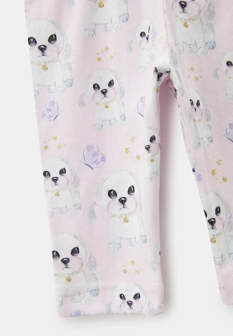 Леггинсы для малышей с принтом собачки