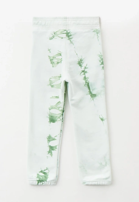 Костюм спортивный из плотного футера с принтом в стиле тай-дай