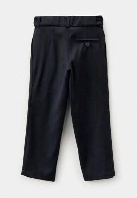 Брюки Алфи из костюмной ткани в темно-синем цвете