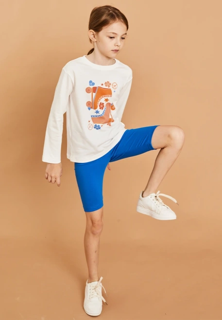 Велосипедки в цвете синий электрик