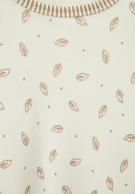 Ночная рубашка из мягкого хлопкового трикотажа в молочном цвете