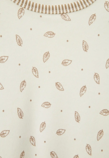 Ночная рубашка из мягкого хлопкового трикотажа в молочном цвете