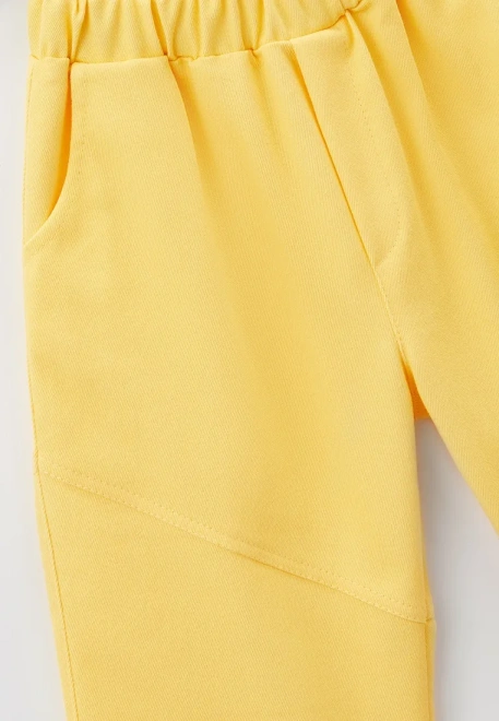 Шорты желтые из денима 