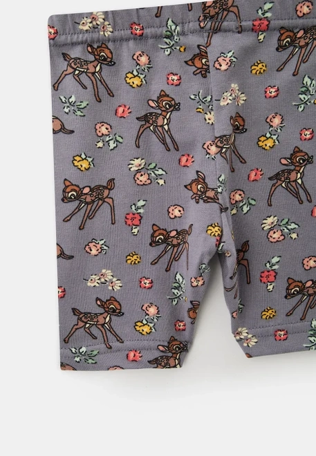 Капри для малышей из трикотажа с принтом олененок