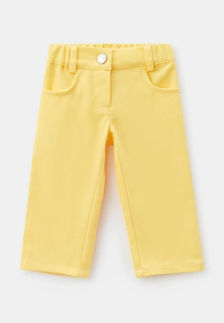 Брюки из денима желтого цвета