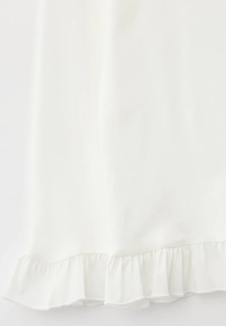 Блузка из интерлока молочного цвета