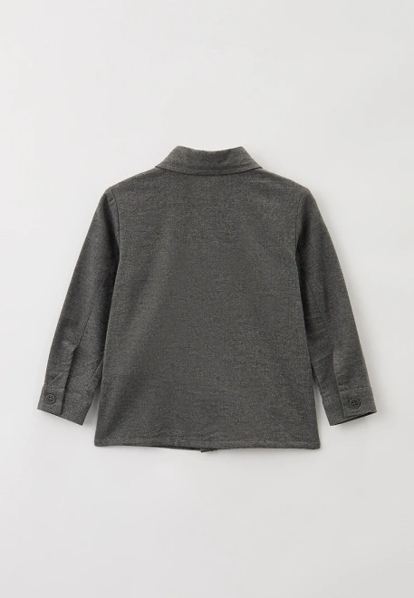 Рубашка серого цвета с карманом