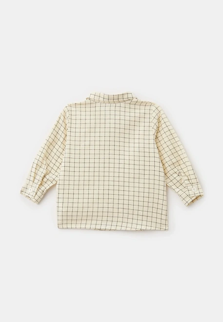 Рубашка в клетку на пуговицах 