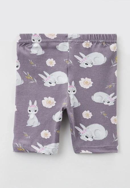 Капри для малышей с принтом зайчики