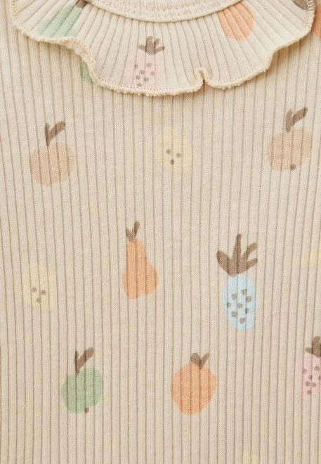 Боди бежевый "Делла" из хлопковой лапши