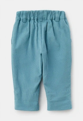 Брюки Букля из микровельвета в голубом цвете