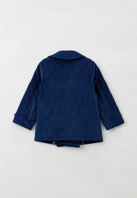 Куртка из стеганого вельвета с английским воротником для мальчика