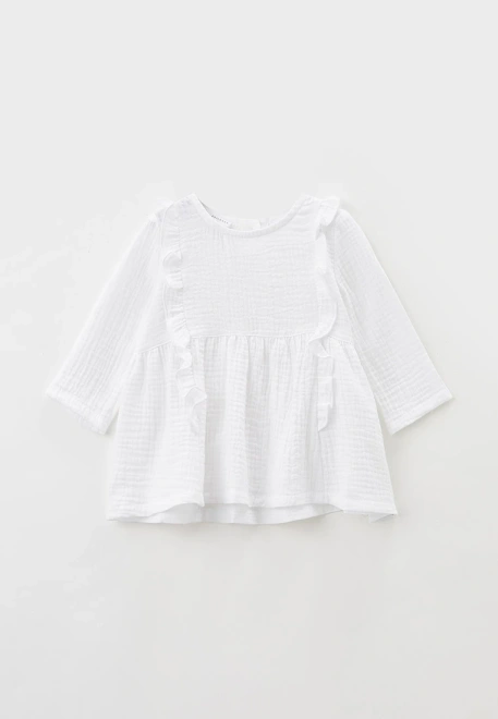 Платье для малышей из белого муслина