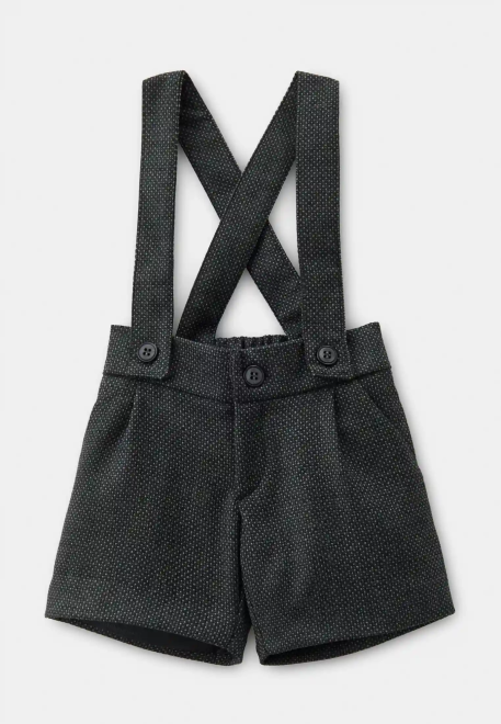 Шорты Бекер из костюмной ткани для малышей в сером цвете