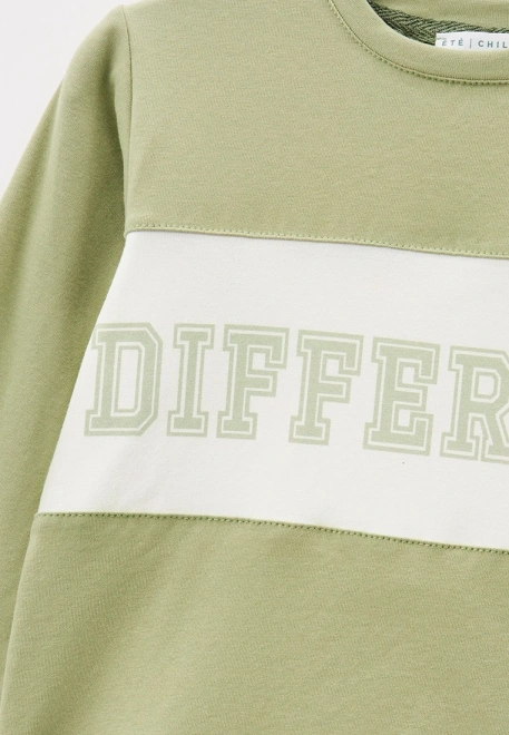 Лонгслив трикотажный для мальчика с надписью