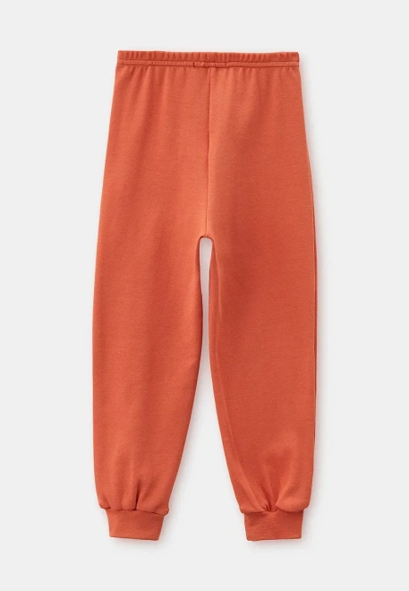 Пижама с принтом в оранжевом цвете для мальчиков