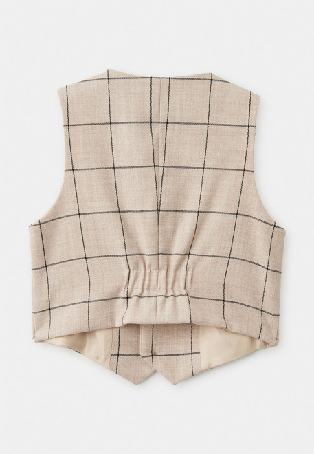 Жилет в клетку для мальчиков 