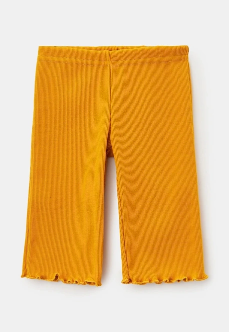 Брюки трикотажные в рубчик на девочку