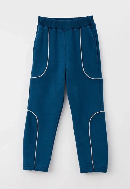 Костюм синего цвета с кантом на свитшоте и брюках